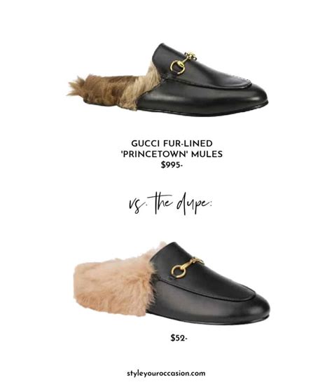 fur lined clogs gucci dupe|gucci fur lined mules.